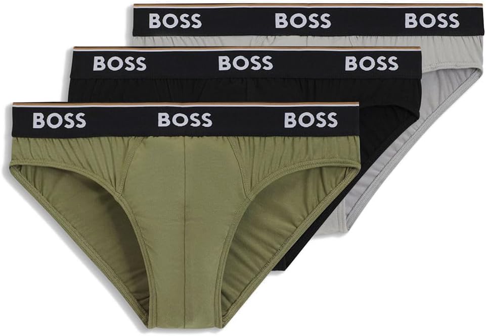 Detalle 2 de Hugo Boss Herren-Slips aus Baumwolle (3er-Pack) – Modell 50475273