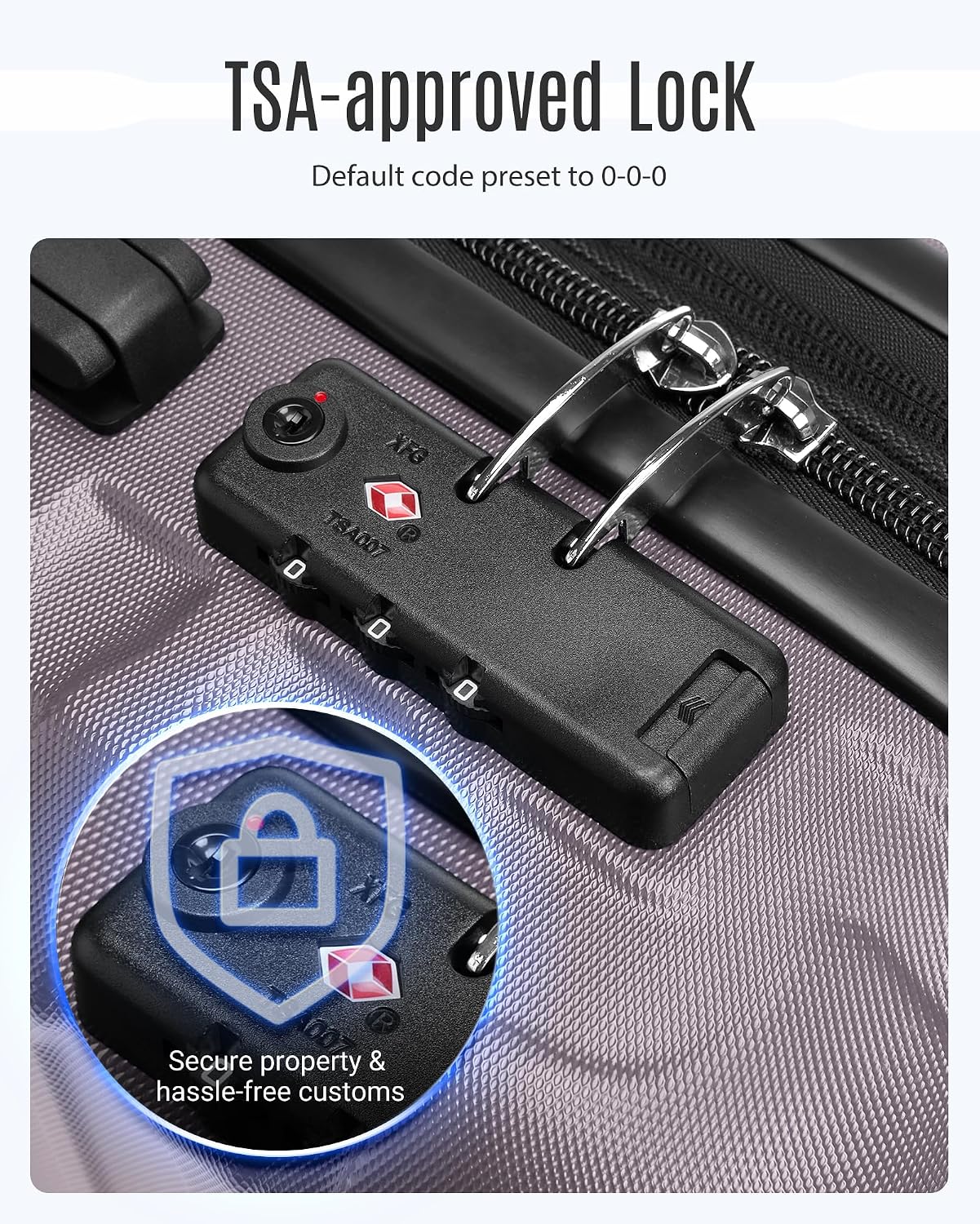 Thumbnail 4 de LIGHT FLIGHT 3-Piece Hardside Luggage Set 20/24/28
