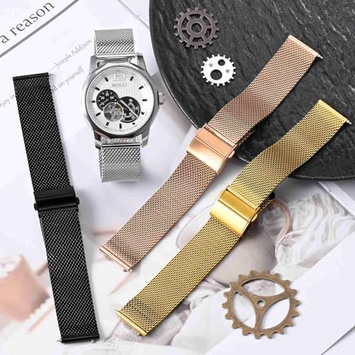 Thumbnail 5 de WOCCI 20mm Correa Reloj de Malla Metal ⌚