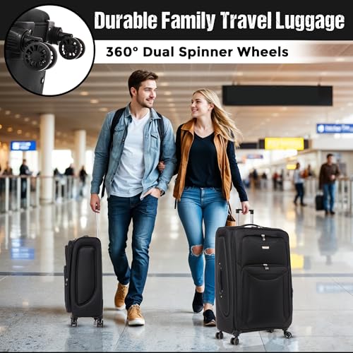 Thumbnail 7 de FLYMAX 24" Medium Super Lightweight 4 Wheel Suitcase | Expandable, 68 Litre Capacity
