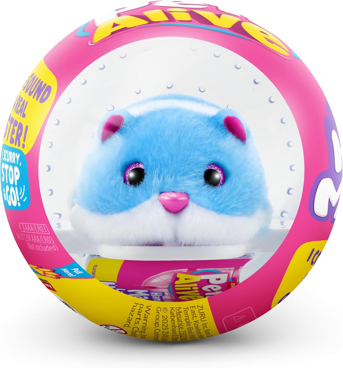 Detalle de ZURU Pets Alive Hamster Mania – niebieski chomik-zabawka wydająca dźwięki