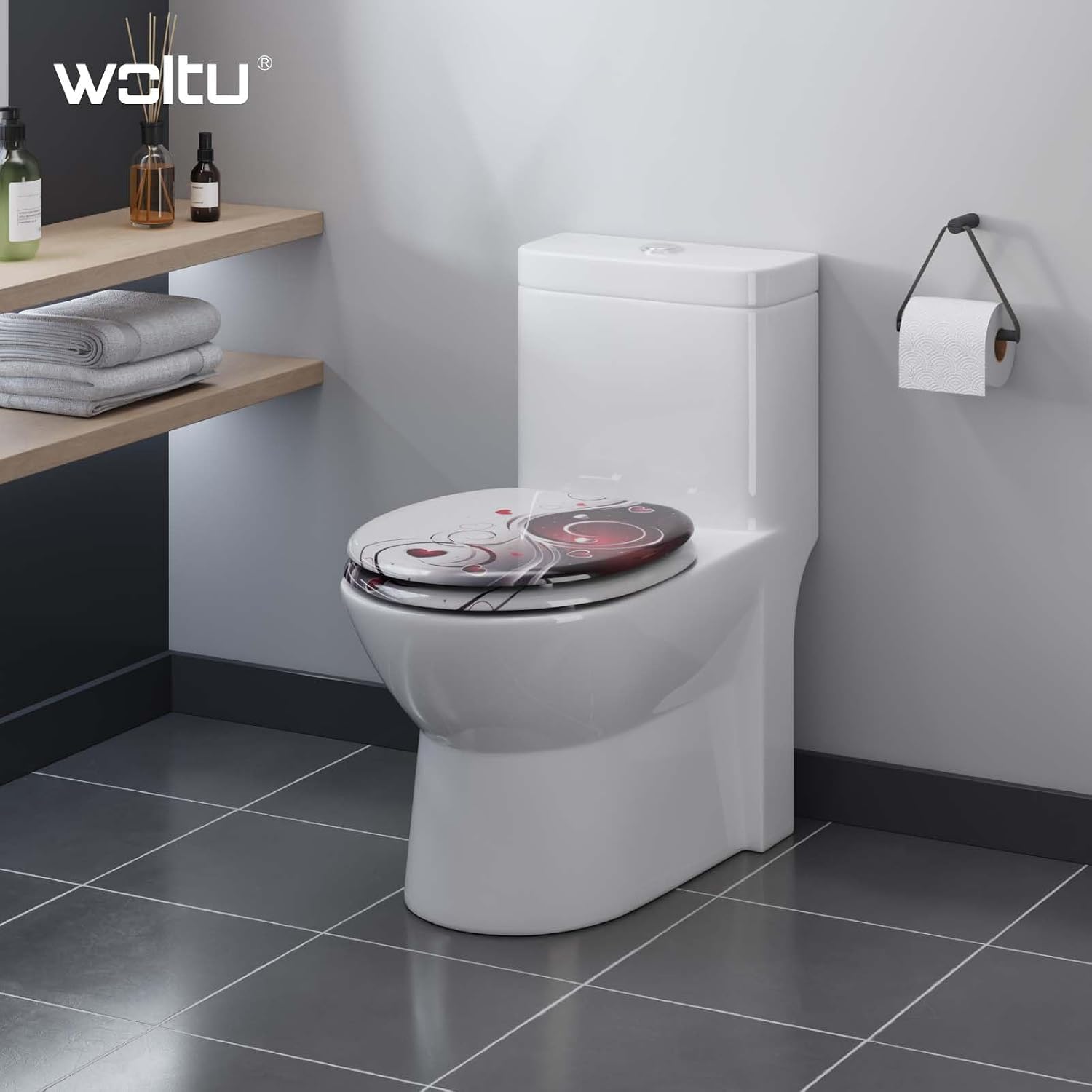 Detalle 2 de WOLTU Premium WC-Sitz 175 kg Absenkautomatik