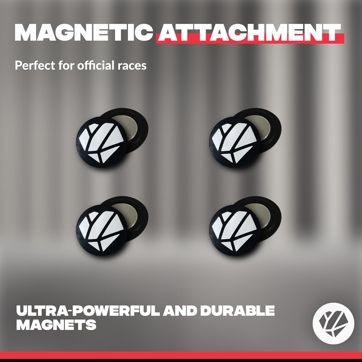 Thumbnail 1 de Shapeheart Magnetic Race Number Holder
