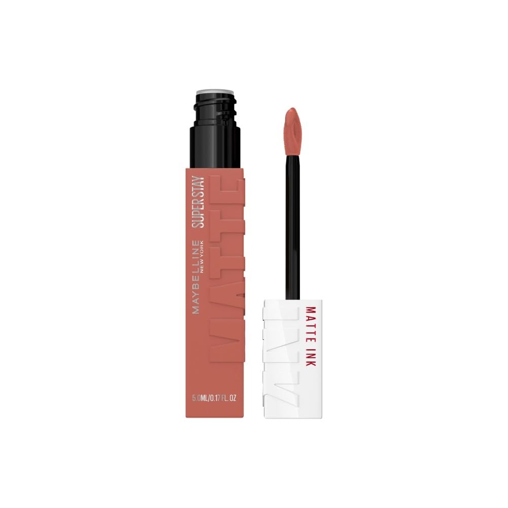 Detalle de Maybelline New York Super Stay Matte Ink Lippenstift Nr. 65 Seductress – langanhaltend, matt und präzise