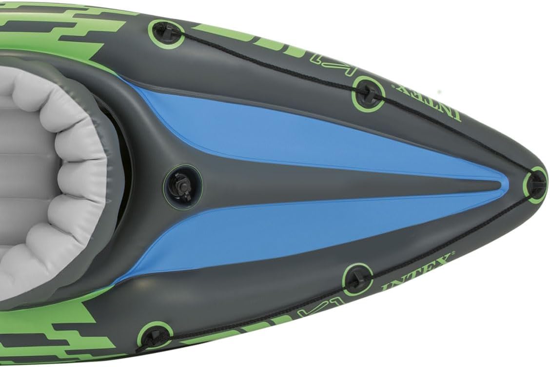Thumbnail 4 de Intex Challenger K1 Kayak: One-Person Inflatable Canoe with Aluminium Oars and Hand Pump