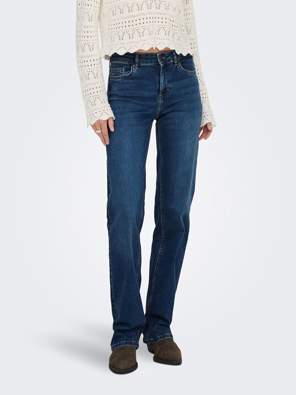Thumbnail 4 de ONLY Onlblush Mid Straight DNM Tai467 Noos – Jean coupe droite, femme