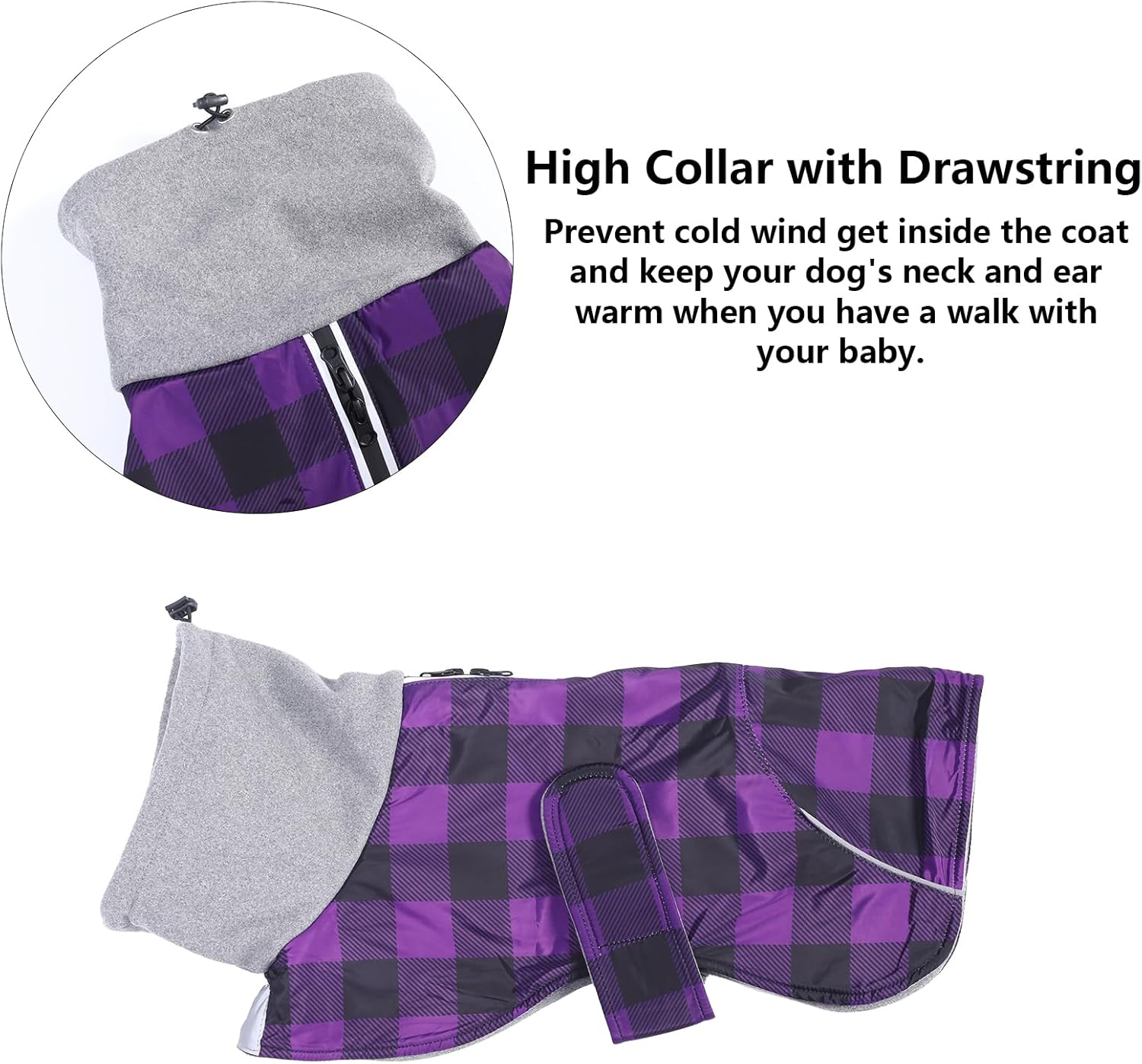 Thumbnail 4 de Morezi Dachshund Coat Waterproof with Padded Fleece Lining, Reflective Stripe and Harness Hole