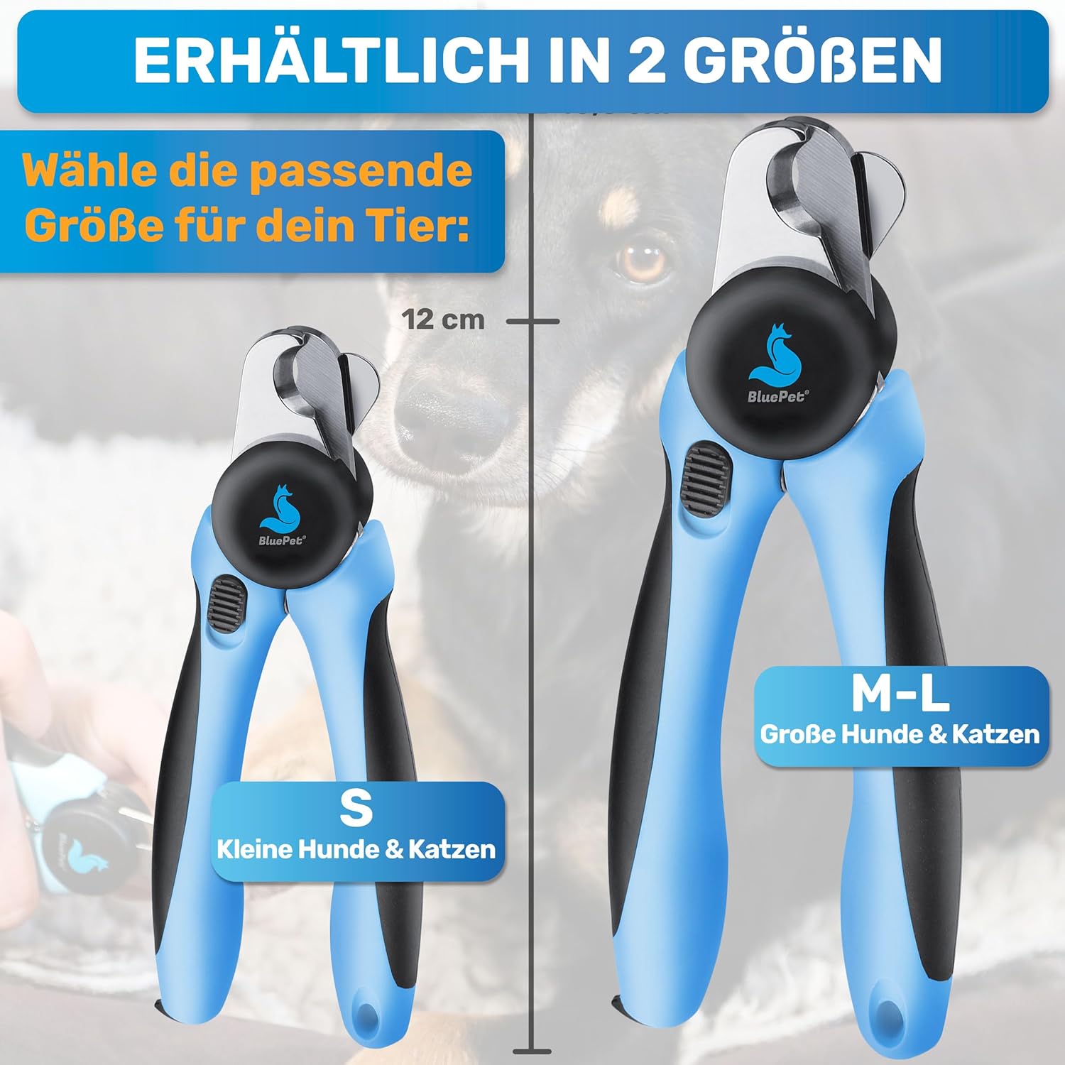 Thumbnail 4 de BluePet Krallenschere mit Schutz & Abstandshalter für kleine Hunde und Katzen