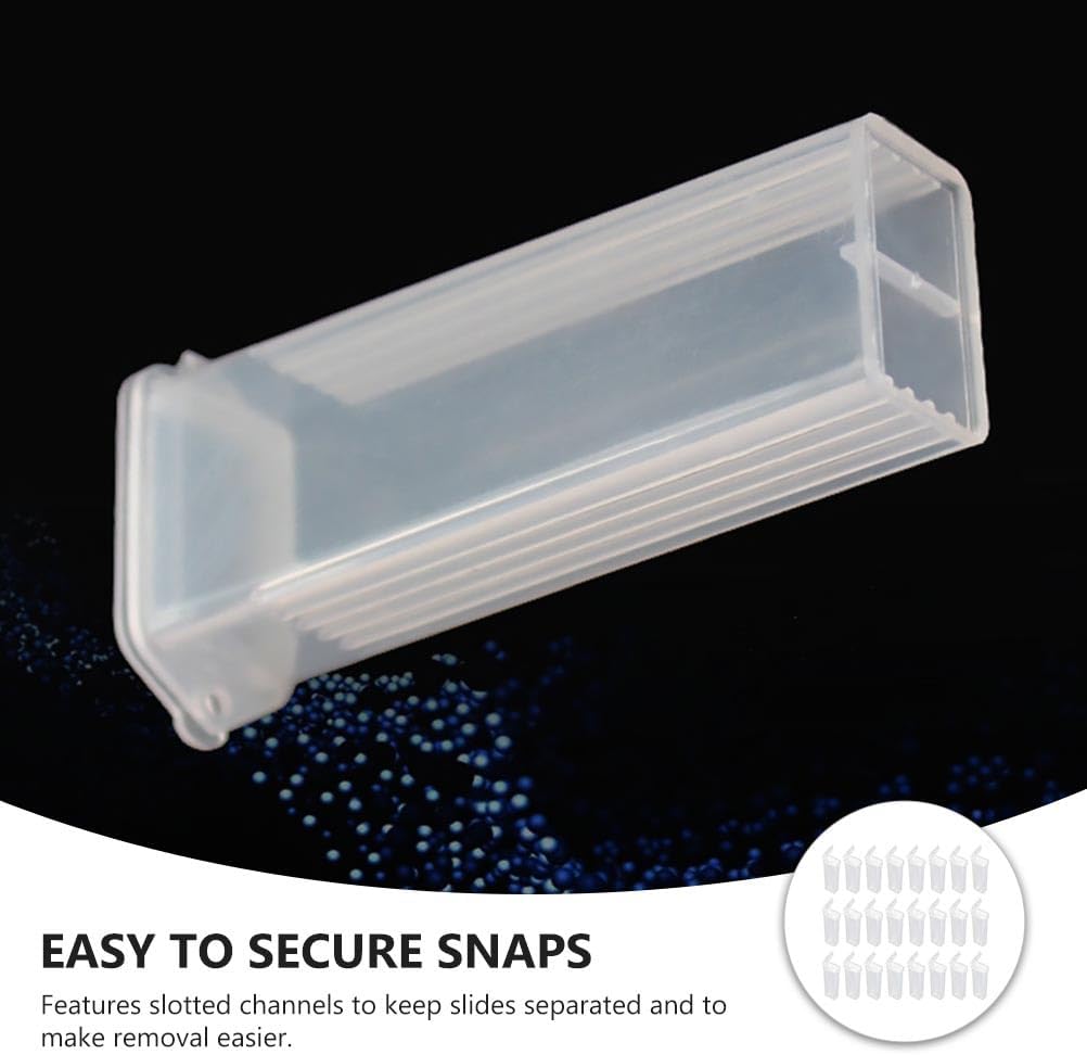 Thumbnail 5 de iPlusSmile 50pcs plastic microscope slide holders (polyethylene) for slide boxes