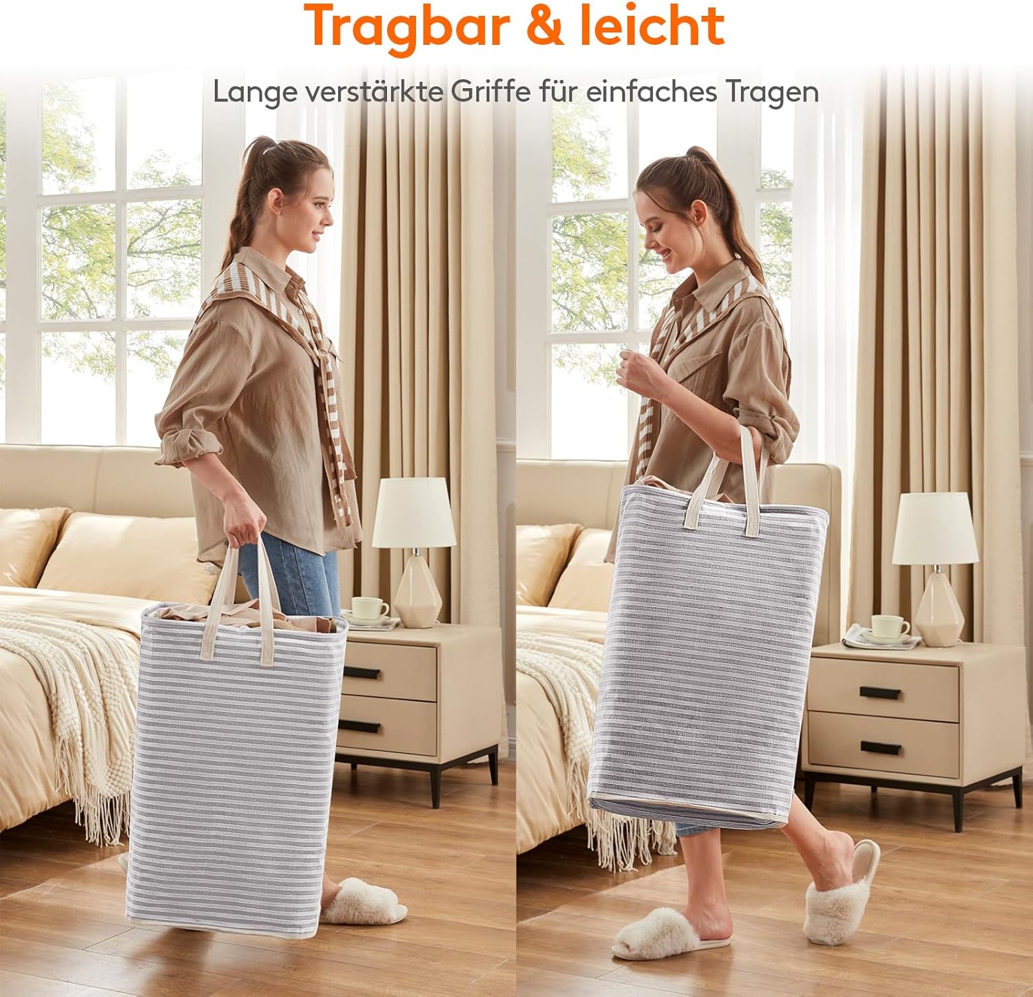 Thumbnail 3 de Lifewit 2er Set 80L Wäschekorb