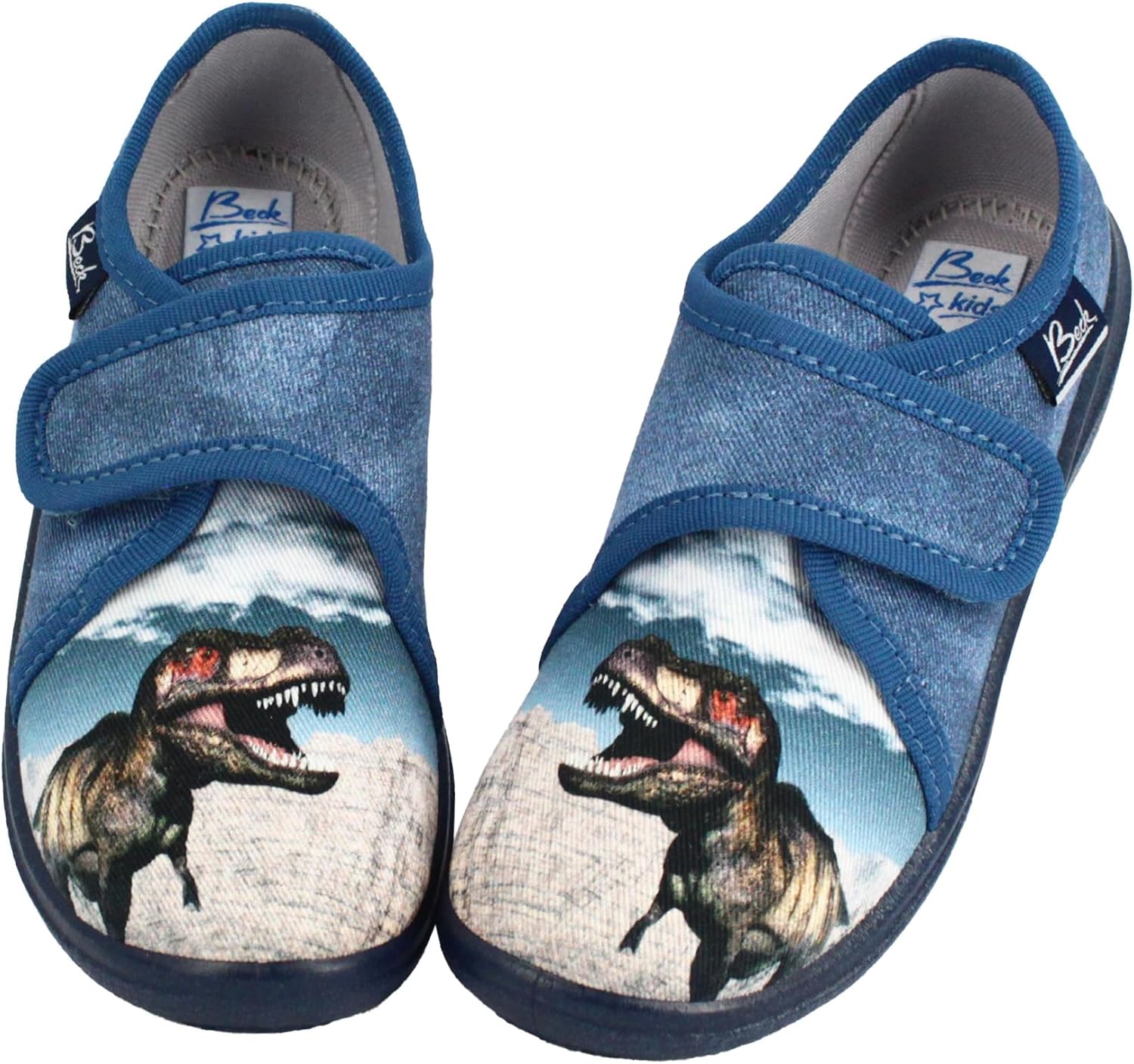 Thumbnail 6 de Beck Jungen 3085 Hausschuh – Dino-Design, atmungsaktiv, rutschhemmend