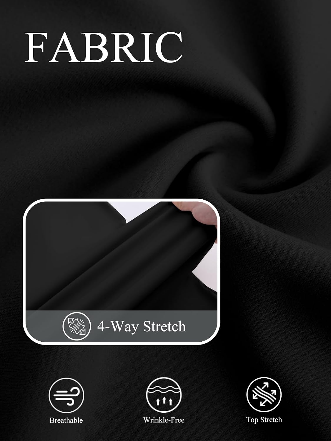 Thumbnail 5 de IPMQ Women's Straight Wide Leg Dress Pants with Pockets