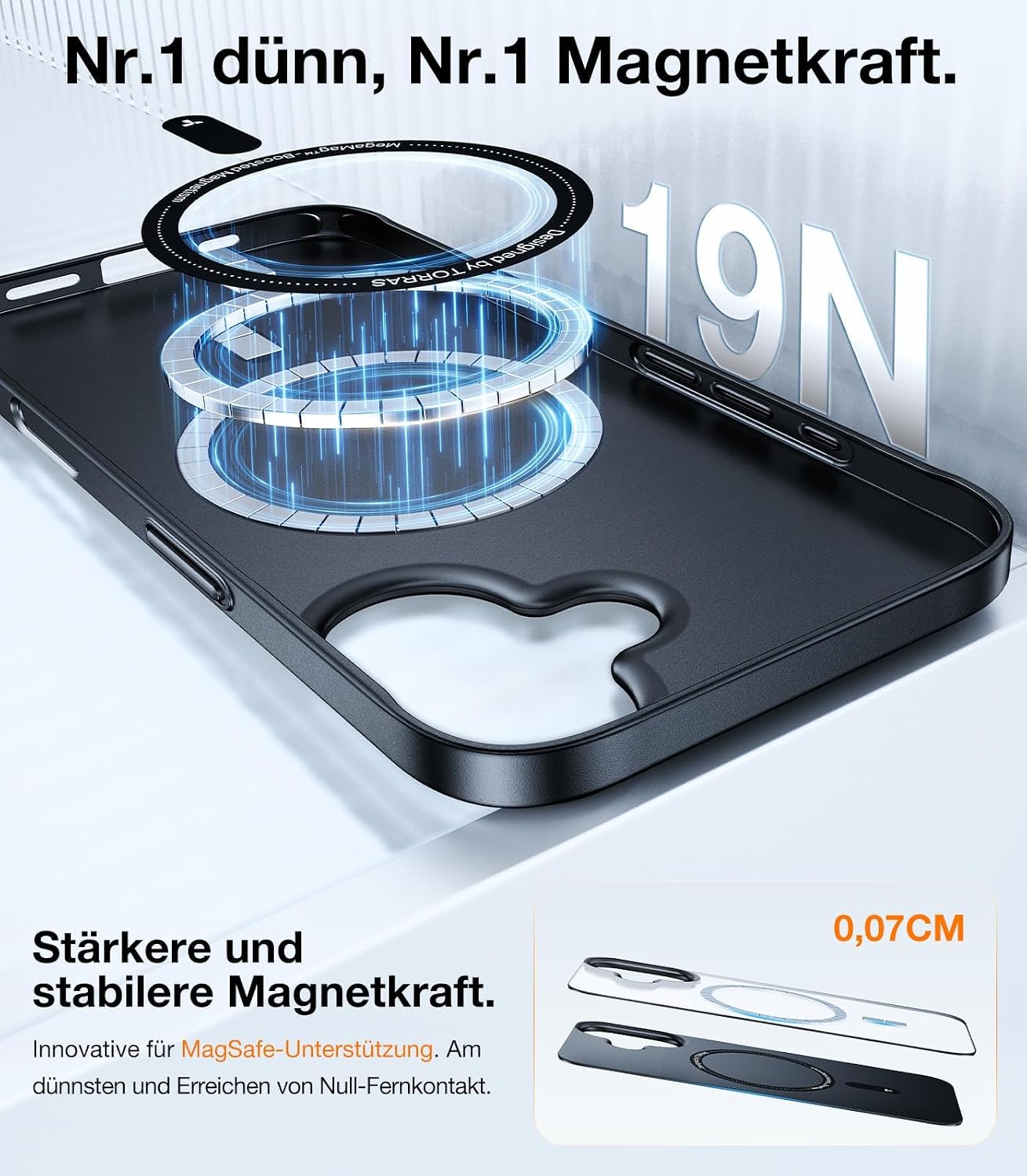Thumbnail 2 de TORRAS iPhone 16 Hülle für MagSafe schwarz