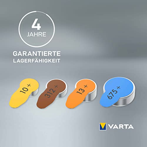 Detalle de VARTA Hörgerätebatterien Typ 312 braun – 60 Stück Vorratspack (1,45 V)
