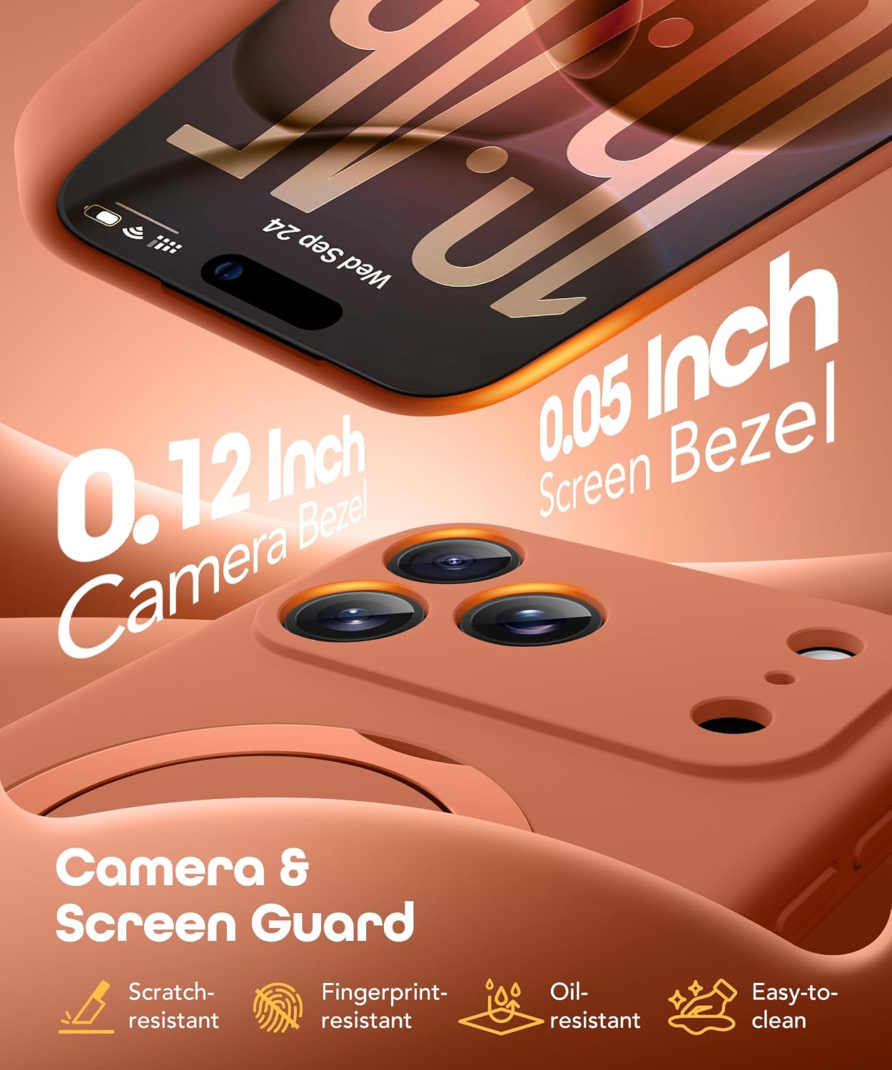 Thumbnail 6 de GolbinBox for iPhone 17 Pro Max Case with 360° Spin Magnetic Stand (Orange Rust)