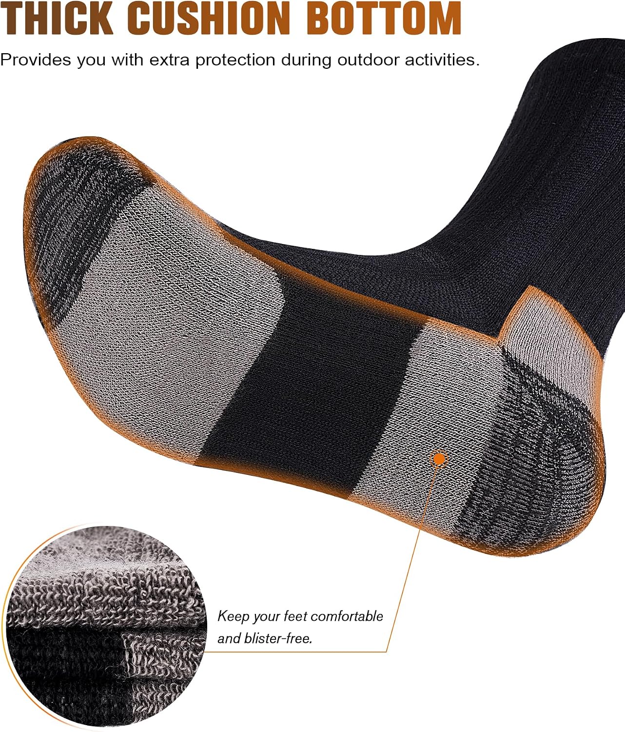 Detalle de SockWaddles Chaussettes Randonnée 3 paires