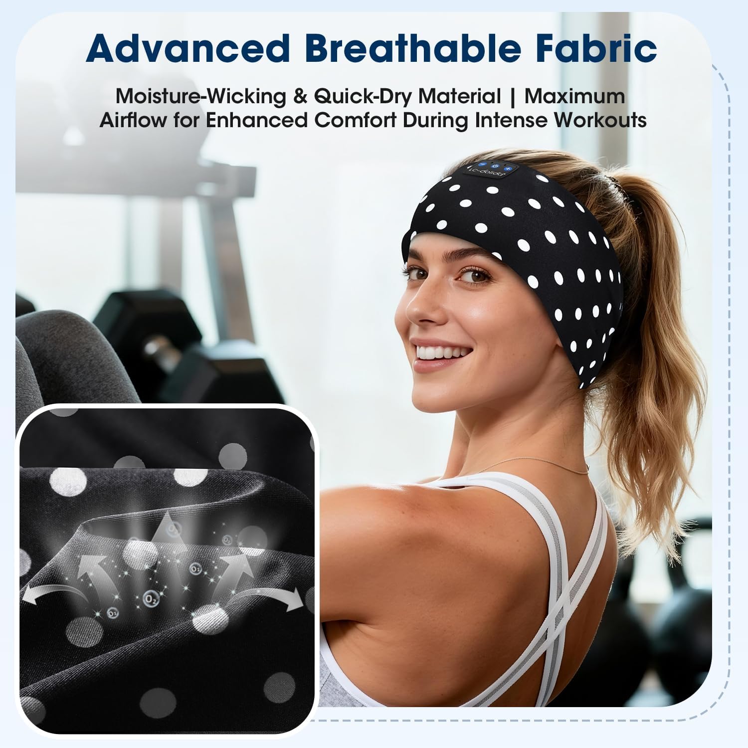 Thumbnail 4 de LC-dolida Schlafkopfhörer Bluetooth Stirnband – Schlafkopfhörer für Sport & Alltag, 15+ Std Laufzeit