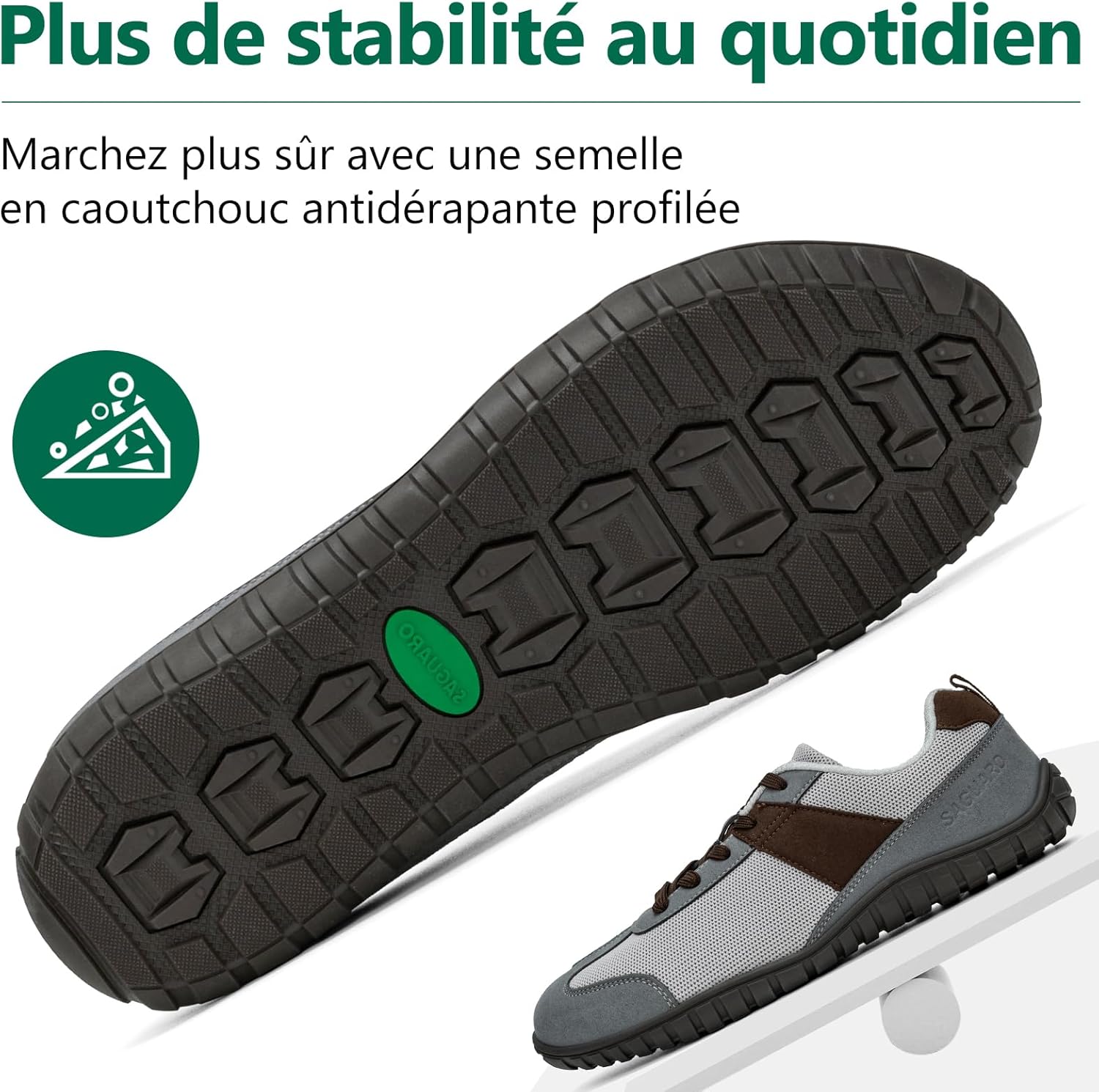 Thumbnail 5 de SAGUARO Chaussures Minimaliste Barefoot pour Homme – Bout Large et zéro drop