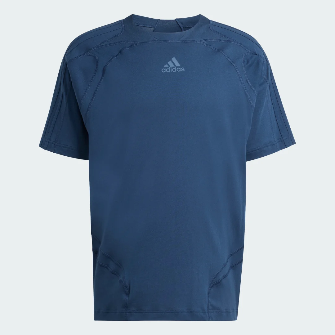 Detalle de Camiseta Clásica Cutline de Adidas – azul