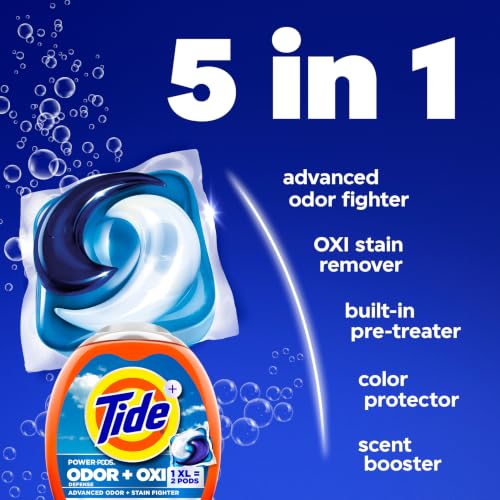 Thumbnail 2 de Tide Odor Defense + Oxi Laundry Detergent Pacs, Original Scent — 45 Count