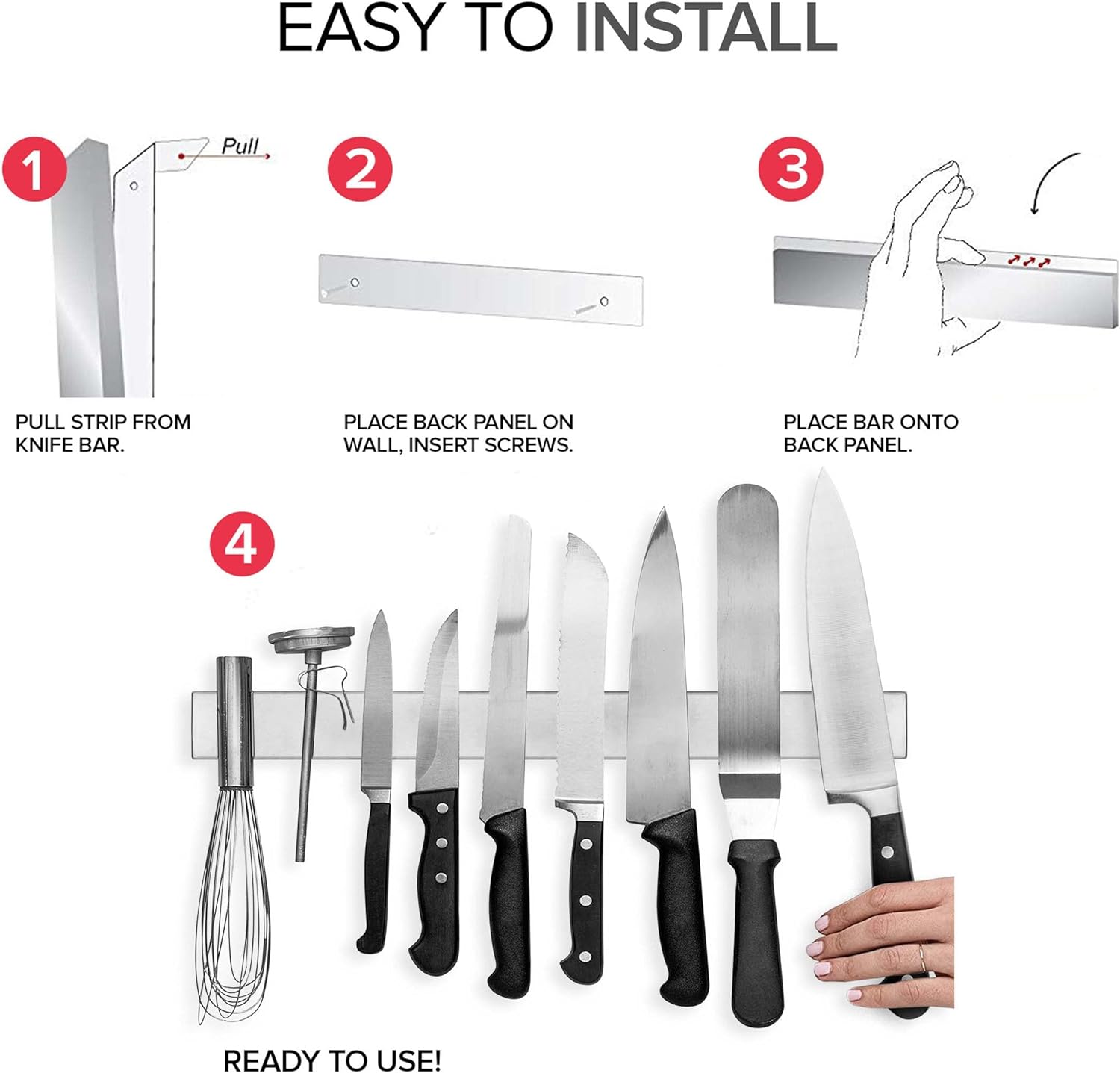 Thumbnail 2 de Modern Innovations 18 Inch Magnetic Knife Bar