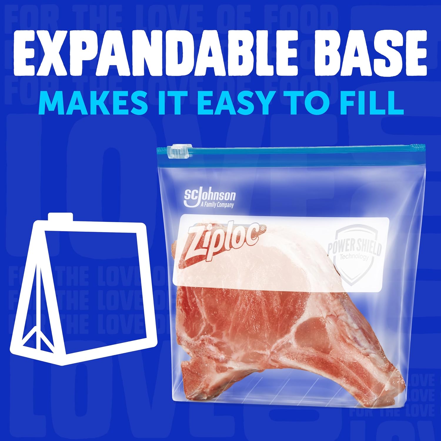 Thumbnail 4 de Ziploc Quart Slider Freezer Bags 136ct