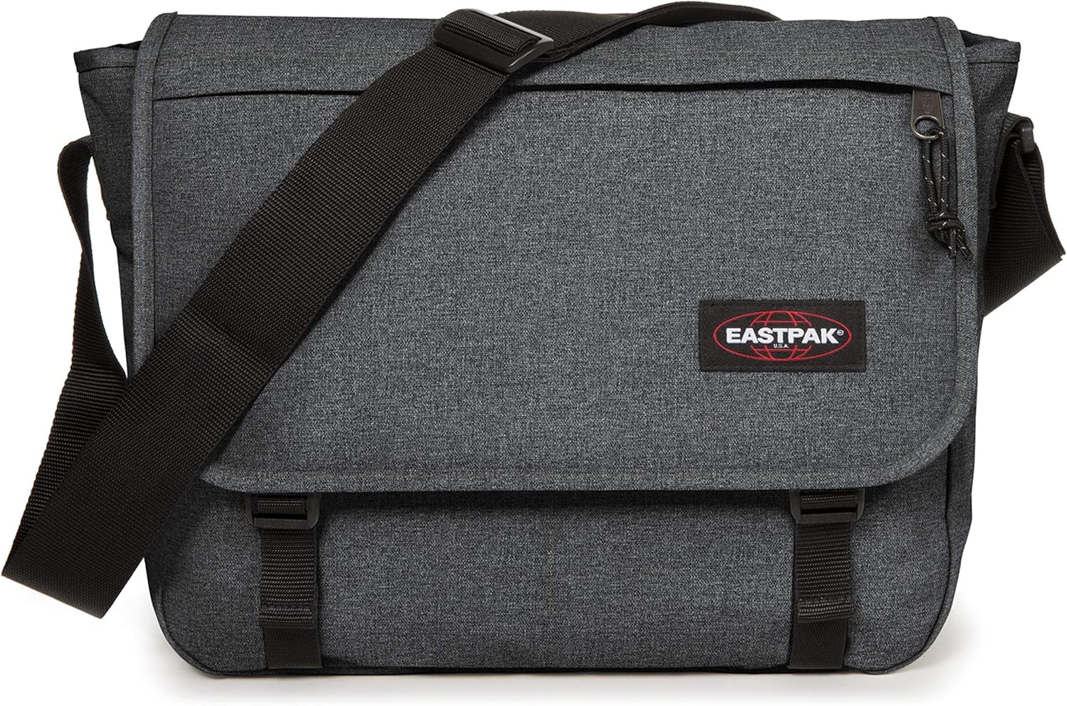Detalle de Eastpak Delegate + Bolso Bandolera 20L 👜 Gris Denim
