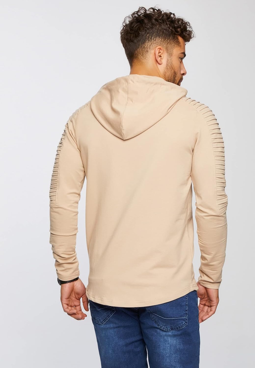 Thumbnail 3 de Leif Nelson Hoodie pour Homme LN6369 — Pull à Capuche, Oversize Léger et Confortable
