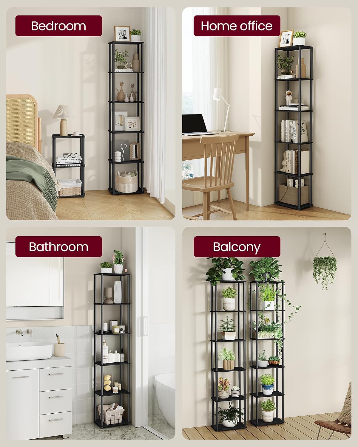 Detalle 1 de VASAGLE Storage Shelf, 68.3-Inch