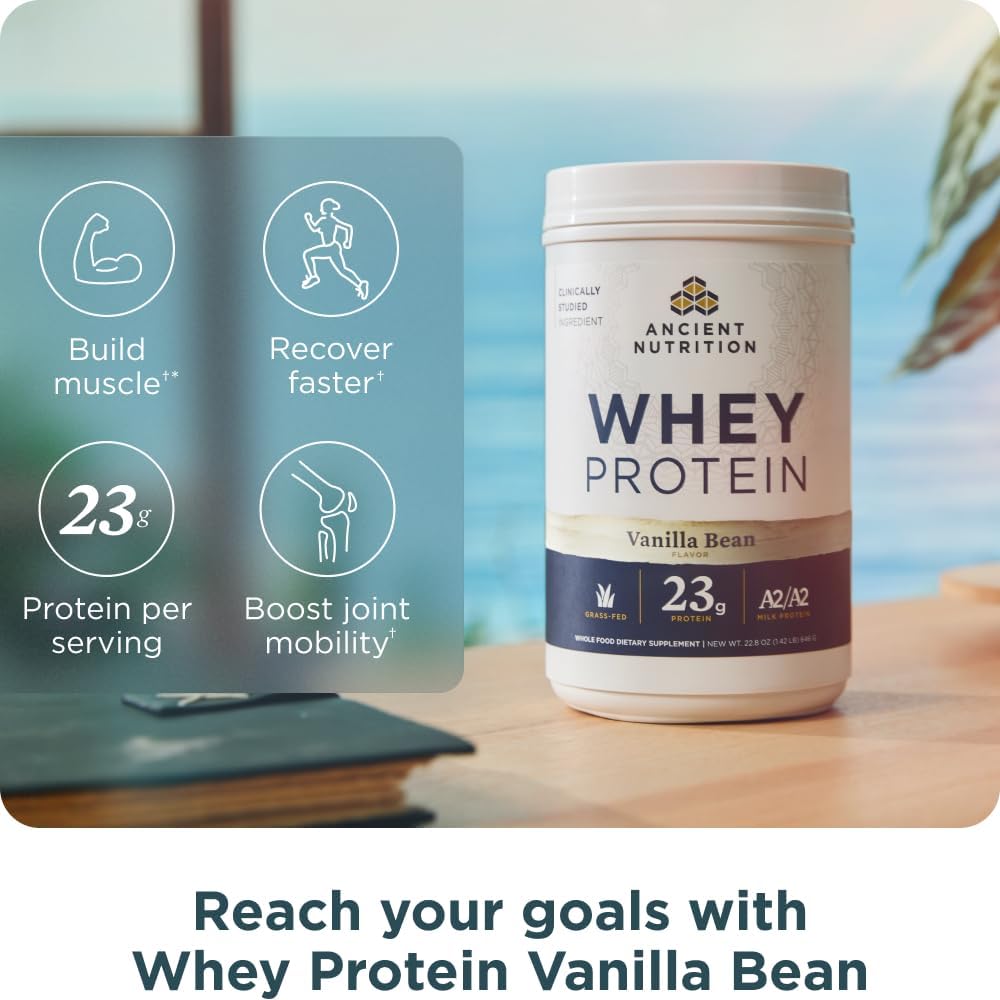 Detalle de Ancient Nutrition Whey Protein, 20 Servings