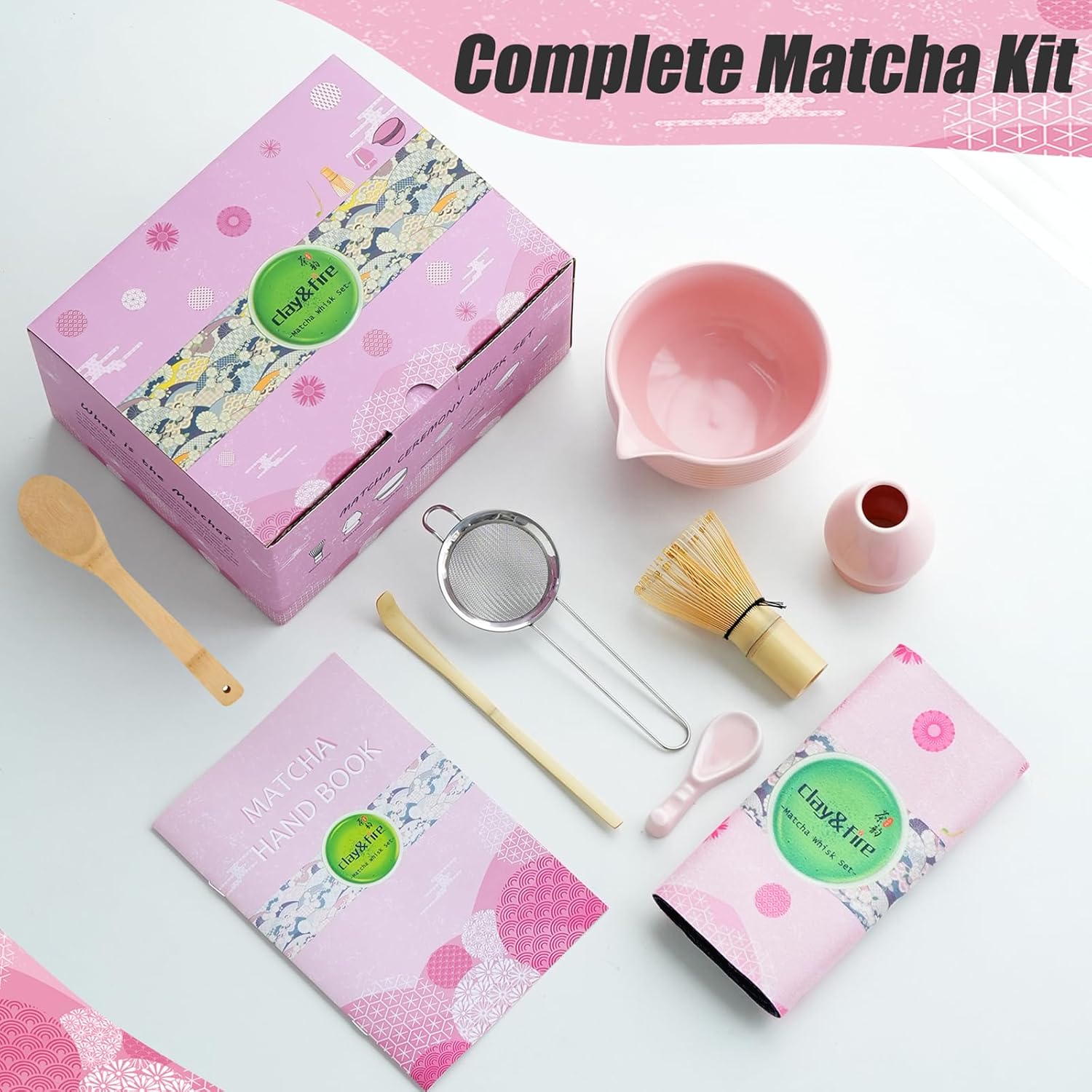 Thumbnail 4 de Clay&Fire Matcha Whisk Set 9-piece 🍵