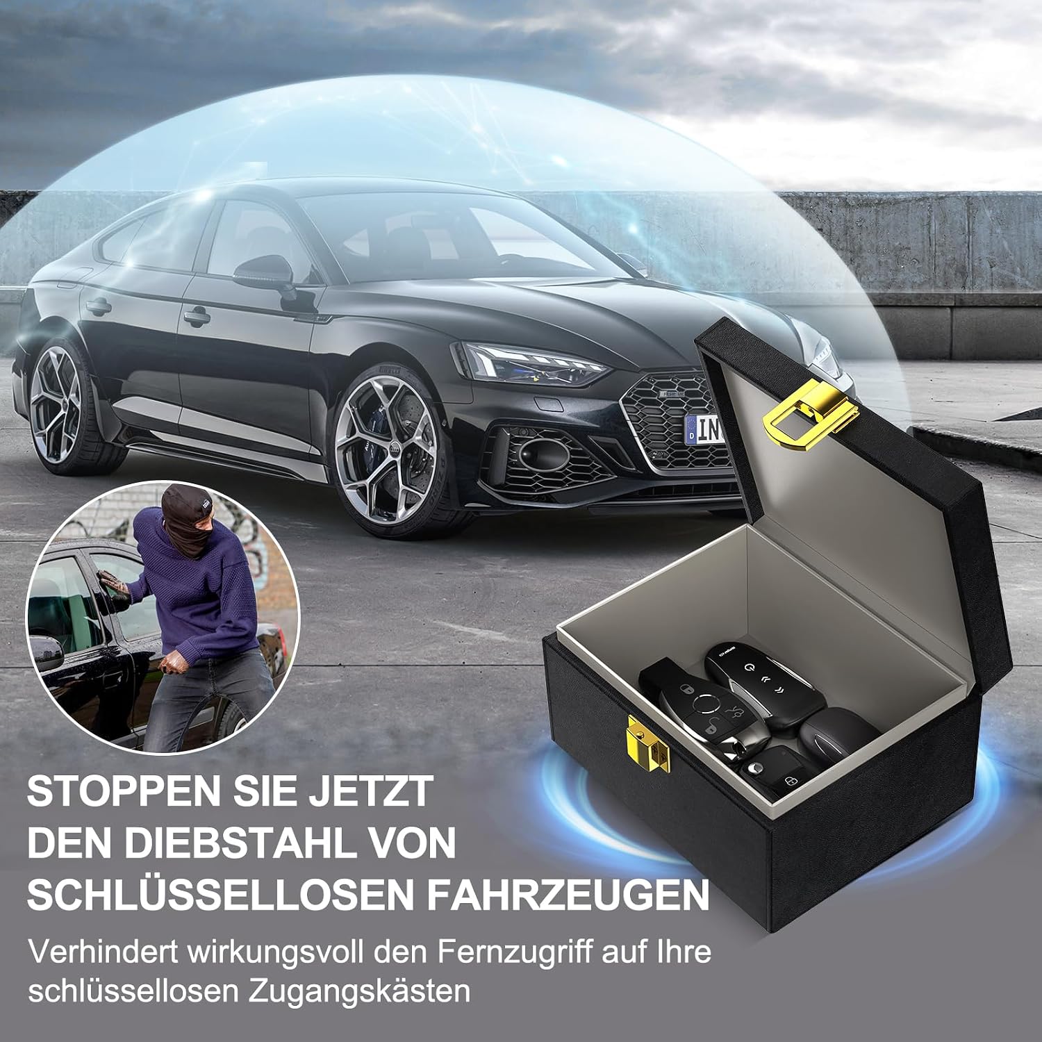 Detalle 2 de lanpard Keyless Go Schutz 5–7 Schlüssel 🔒