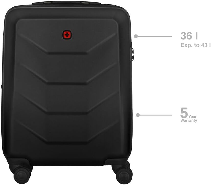Thumbnail 2 de Wenger Prymo Carry-On Hard Side Case with 4 Wheels (612536) – 36 (43) L, Black
