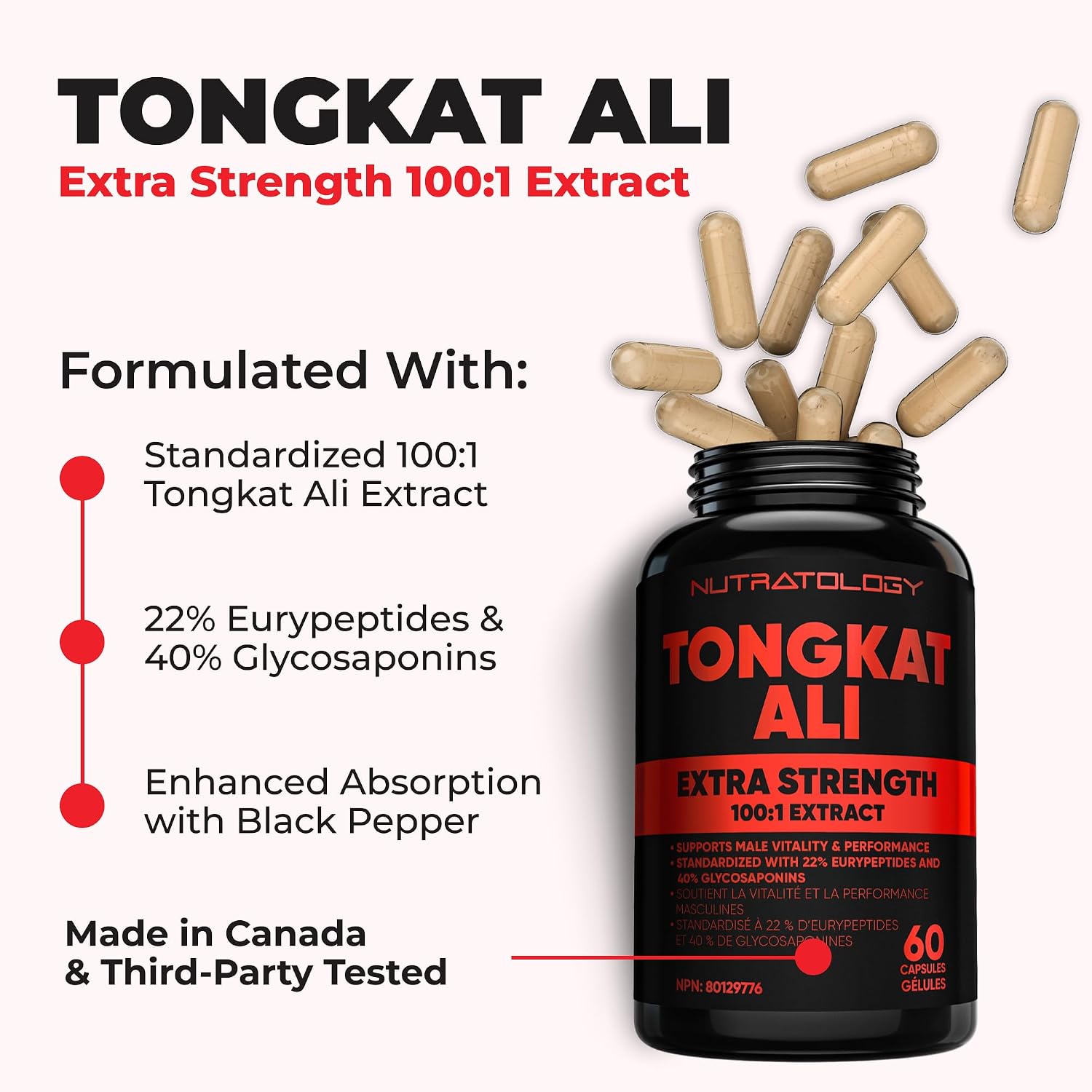 Thumbnail 1 de Nutratology Tongkat Ali Supplement, 60 Capsules