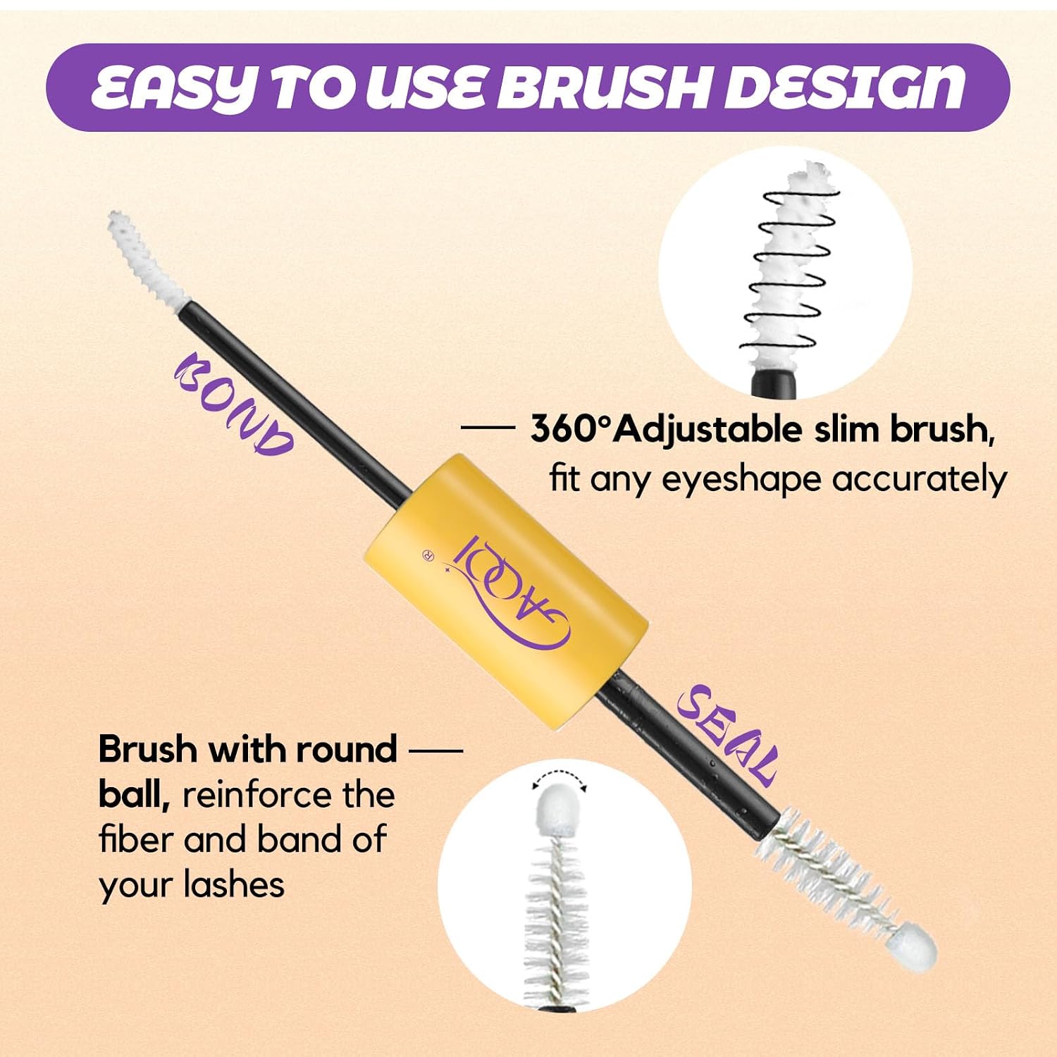 Detalle 1 de GAQQI Lash Bond and Seal Waterproof 10ml
