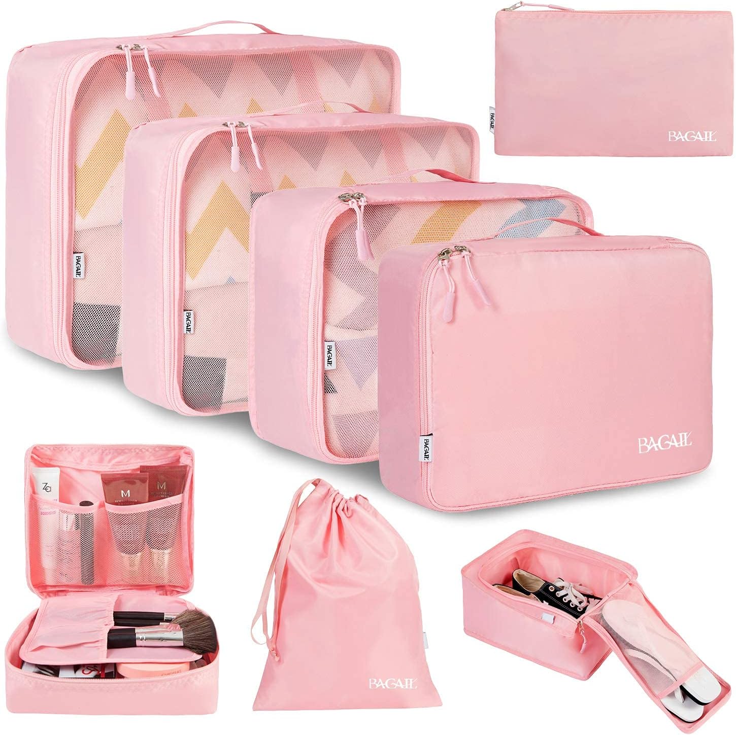 Detalle de BAGAIL Packwürfel Set 8-teilig für Reisen