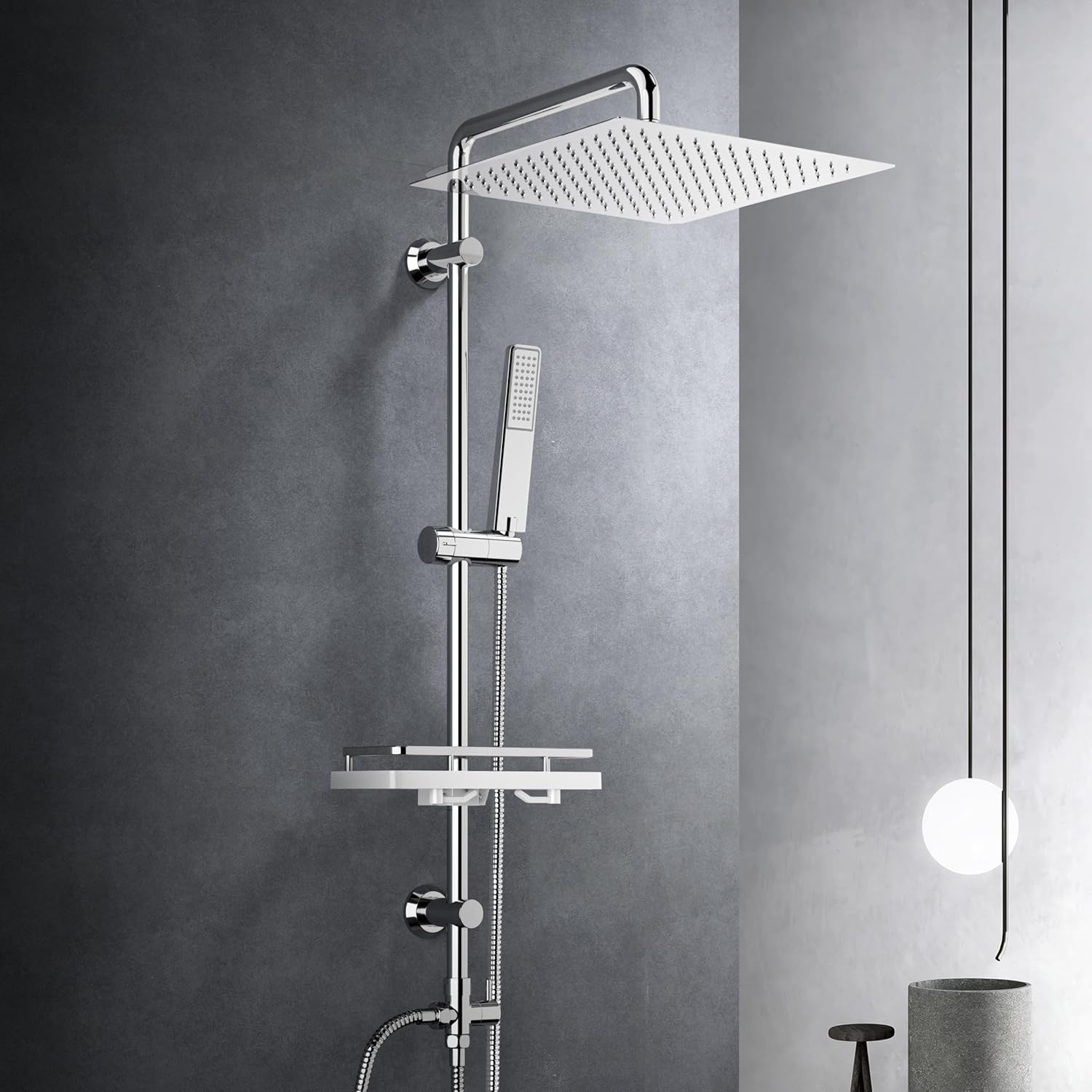 Detalle de Görbach Regendusche Duschset 30×30 cm