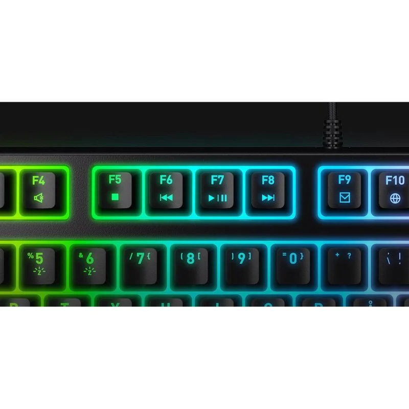 Detalle de Cherry XTRFY K4V2: teclado mecánico compacto con Cherry MX2A Red para juego y escritura precisa