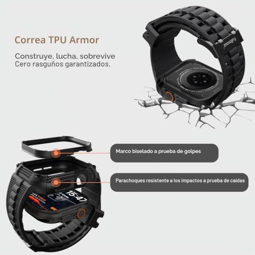 Detalle de Fullmosa Correa para Apple Watch 49mm con Funda