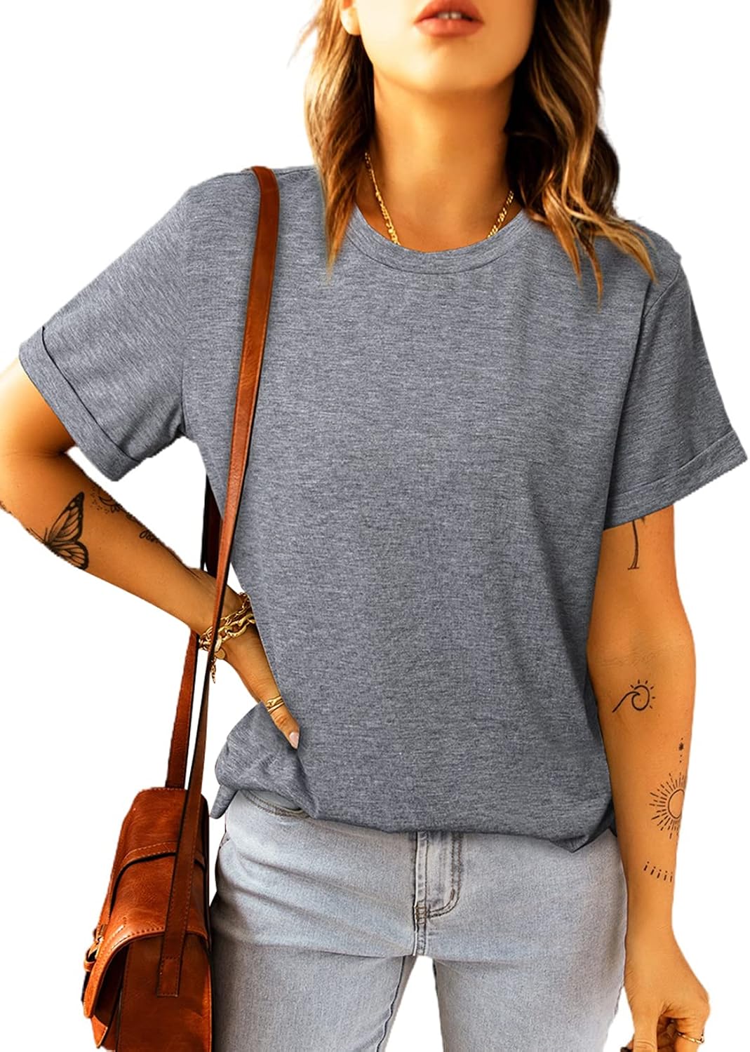 Thumbnail 6 de T-shirt basique femme Suncife à manches courtes et col rond