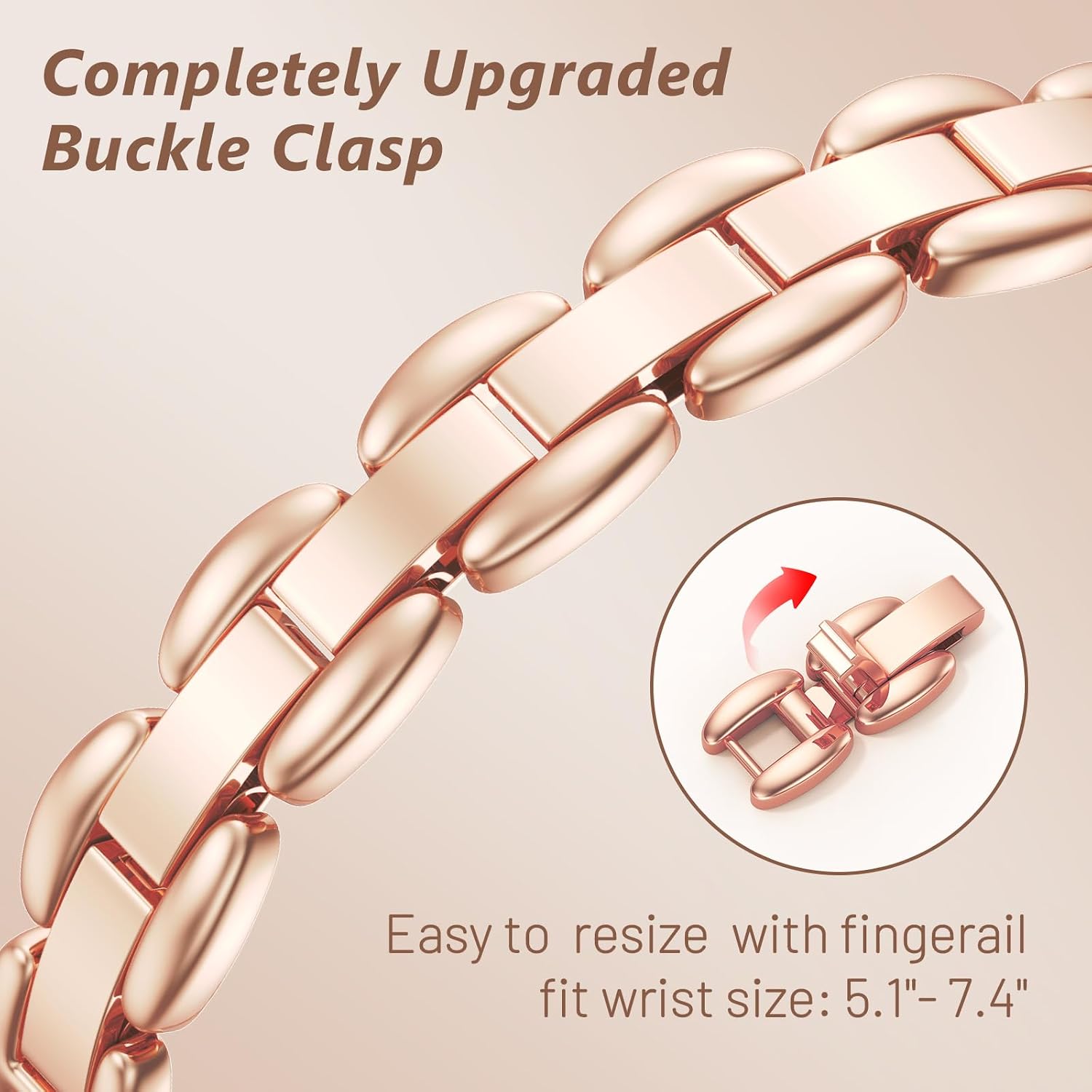 Detalle de Filoto Bling Band Slim Metal Jewelry Bracelet for Apple Watch