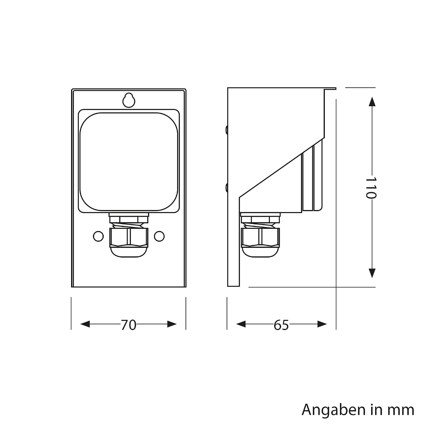 Detalle 2 de Aufputz Steckdose PIWI außen IP44 anthrazit