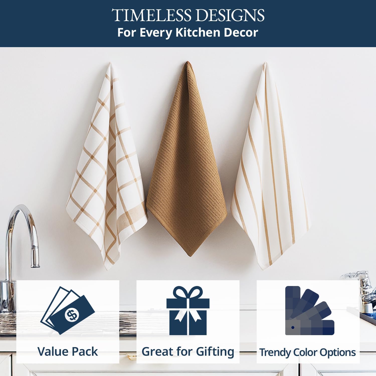 Detalle 2 de LANE LINEN Kitchen Towels 18x28 6 Pack