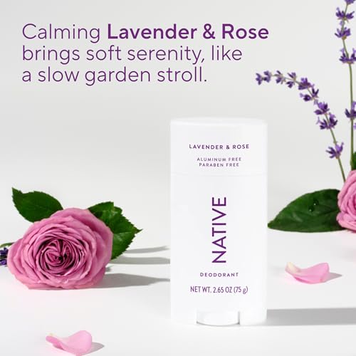 Thumbnail 3 de Native Lavender & Rose Aluminum-Free Deodorant (2.65oz) – 72 Hour Odor Control