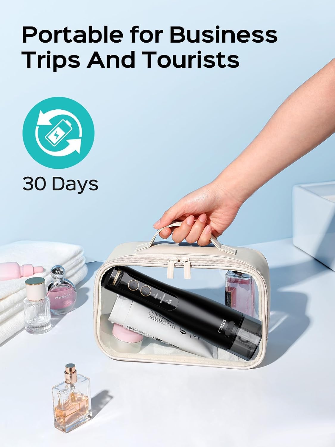 Thumbnail 5 de COSLUS Water Flosser 5‑tip cordless for braces 🦷