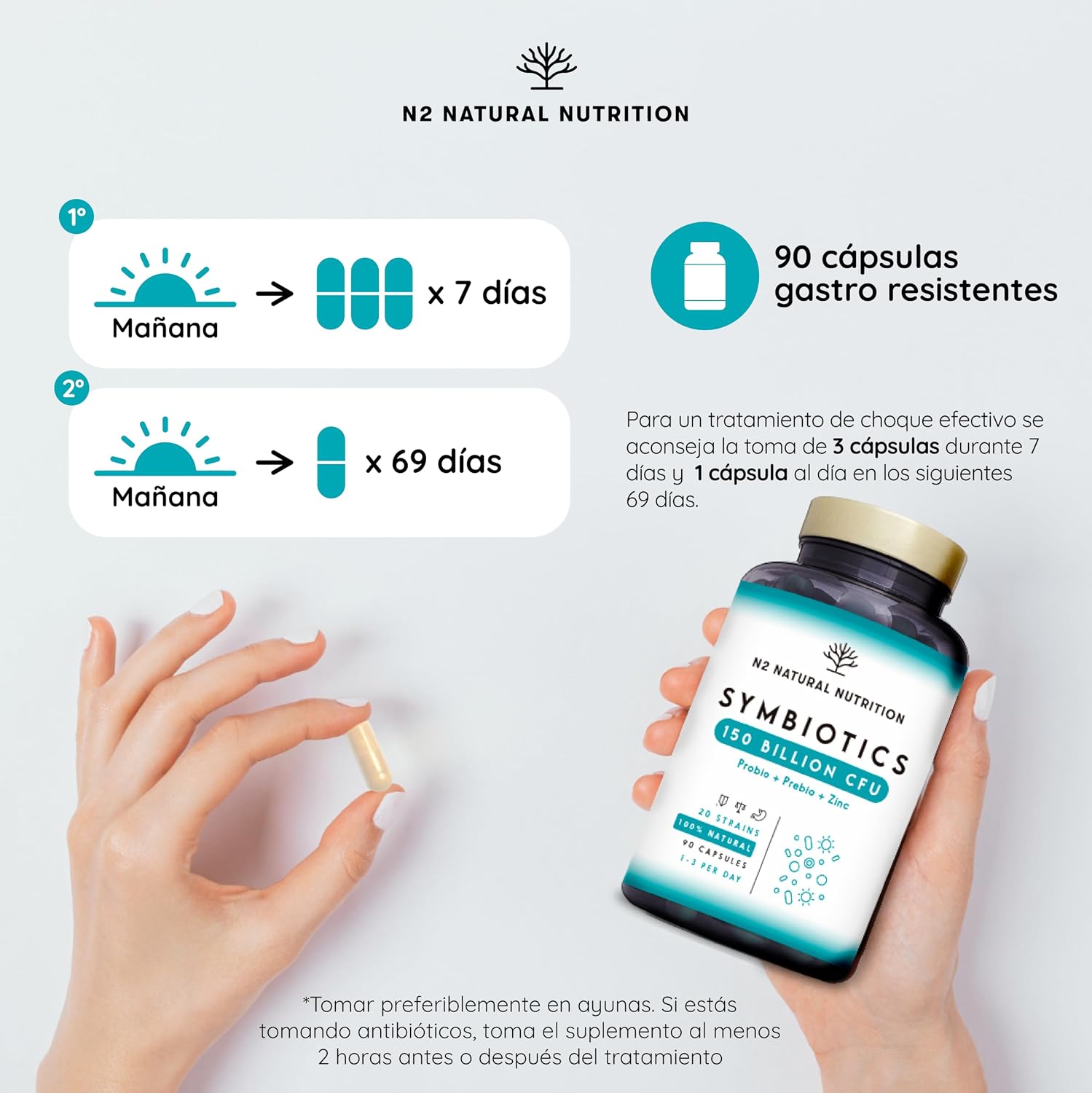 Thumbnail 3 de N2 Natural Nutrition Symbiotics 150, 90 cápsulas