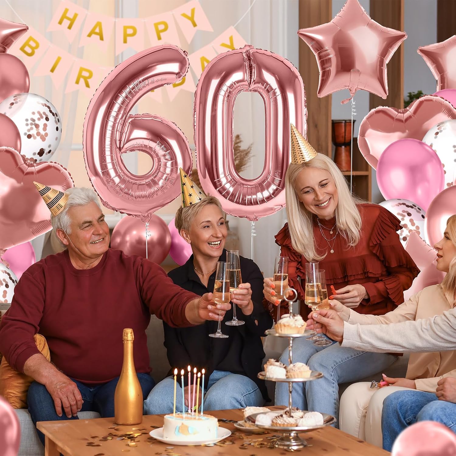 Detalle 2 de MIEWAA déco ballons 60 ans