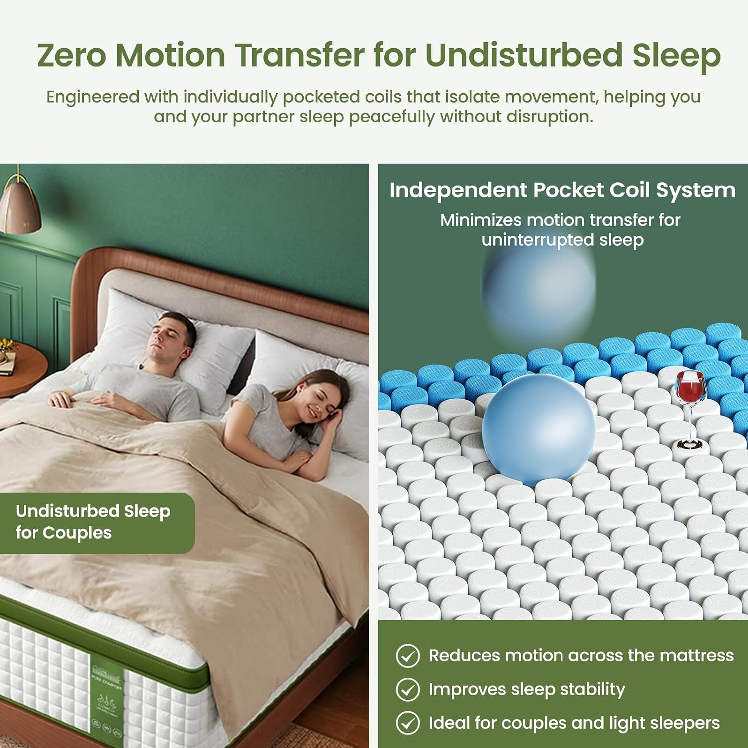 Detalle 2 de BedStory Hybrid Mattress 12-Inch