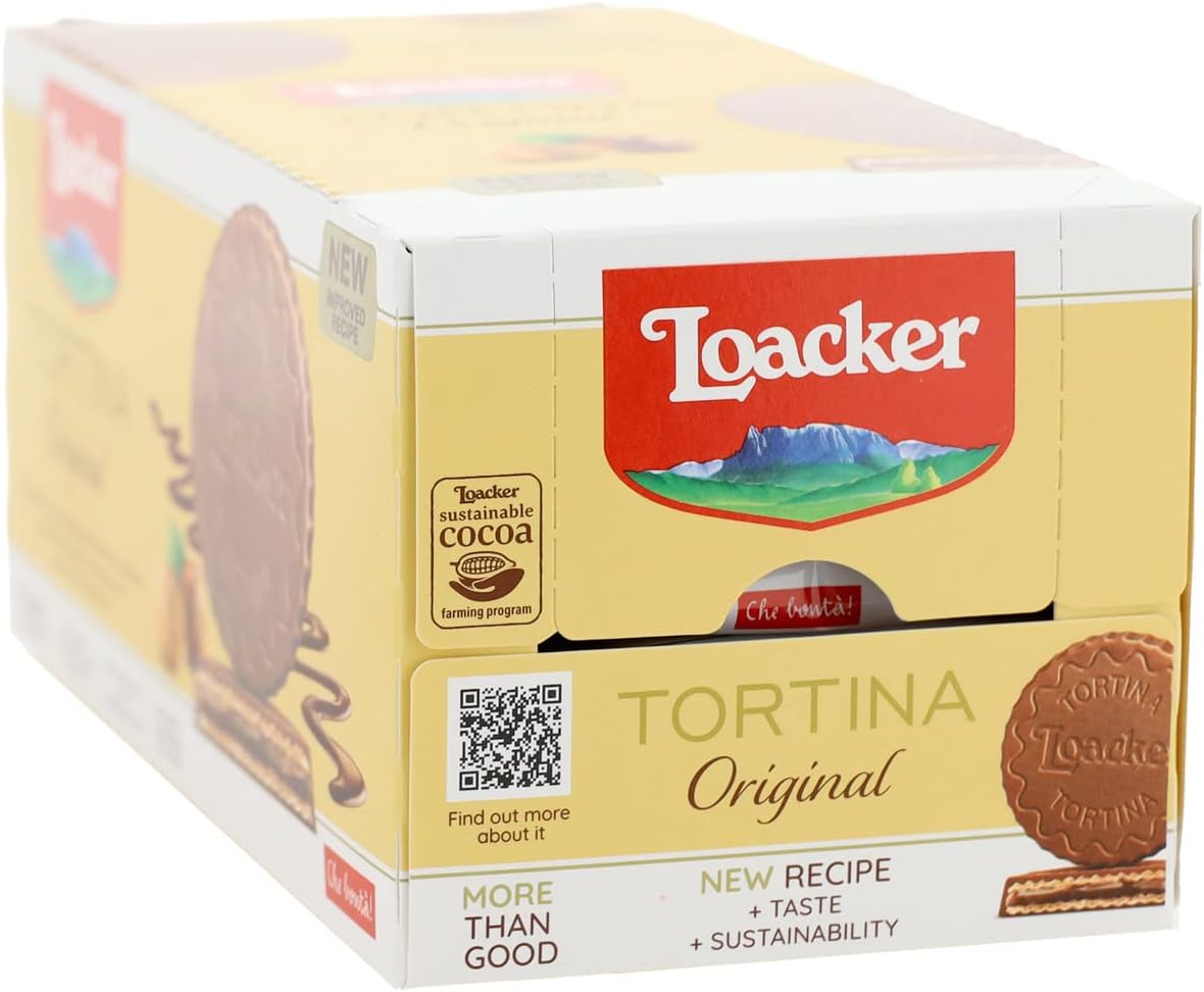 Thumbnail 3 de Loacker Tortine Gran Pasticceria Original – cuore di crema nocciola tra cialde, rivestite di cioccolato al latte (24 tortine monoporzione)