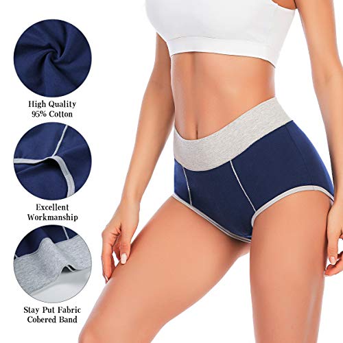 Detalle 2 de Senllori sous-vêtements taille haute, lot de 5